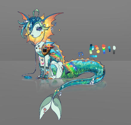 Frutiger Aero Inspired Vaporeon