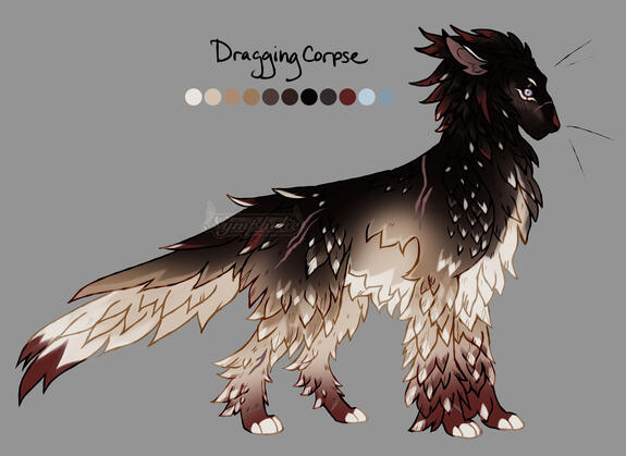 An adolecent bearded vulture inspired design!